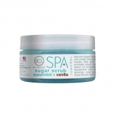 BCL SPA Spearmint + Vanilla Sugar Scrub cu ingrediente certificate organic  90 ml (3 oz)