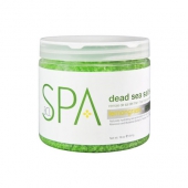 BCL SPA Lemongrass + Green Tea Dead Sea Salt Soak cu ingrediente certificate organic 450 g (16 oz)