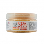 BCL SPA Mandarin + Mango Dead Sea Salt Soak cu ingrediente certificate organic 85 g (3 oz)