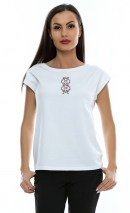 Tricou dama broderie traditionala B82