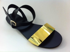 Sandale de dama din piele Black Golden