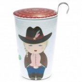 Cana cu perete dublu si infuzor din inox - Teaeve Little Cowgirl Double Wall Infuser Mug