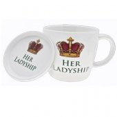 Cana portelan - Her Ladyship Mug & Coaster