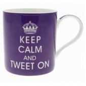 Cana portelan - Keep Calm & Tweet On