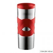 Cana voiaj - Bodum Travel Mug Stainless Steel Red 450 ml