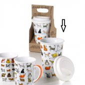 Cana voiaj cu perete dublu - Travel Mug Dodo Cats Double Wall