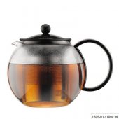 Ceainic cu infuzor - Assam Tea Press SS Filter Black 1000 ml
