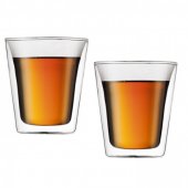 Pahar sticla cu perete dublu (set 2 buc.) - Canteen Glass Double Wall 200 ml