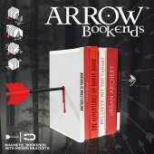 Suport raft carti (set 2 buc) - Arrow Magnetic Bookends