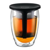 Cana cu infuzor - Bodum Tea For One Glass Double Wall Bodum 350 ml