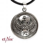 Pandantiv talisman egiptean Scarabeu- Horus- Ankh