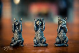 Set statuete Trei pisicute înțelepte