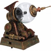 Statueta steampunk Generatorul de plasma Tesla