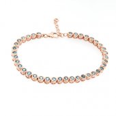Bratara din argint cu topaz bleu london