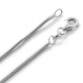 Lant din argint placat cu rodiu, 1.13 mm