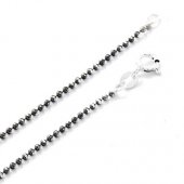 Lant din argint cu sfere diamantate 1.5 mm