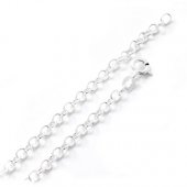 Lant din argint cu zale rotunde, 3.30 mm