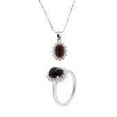 Set din argint cu opal
