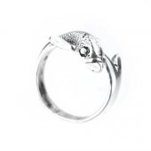 Inel din argint - Delfin