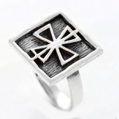 Inel din argint - Crucea celtică