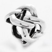 Inel din argint - Verighetă împletită