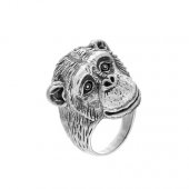 Inel din argint maimuță