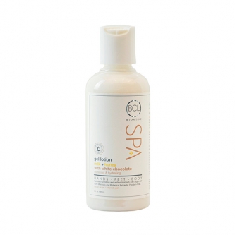 BCL SPA Milk + Honey with White Chocolate Gel Lotion cu ingrediente certificate organic 90 ml (3 oz)