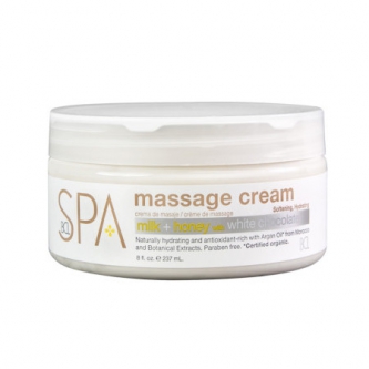 Bcl Spa Milk + Honey with White Chocolate Massage Cream 240 ml (8 oz)