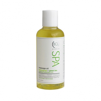 BCL SPA Lemongrass + Green Tea Massage Oil cu ingrediente certificate organic 90 ml (3 oz)