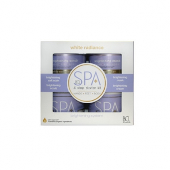 BCL SPA White Radiance cu ingrediente certificate organic Starter Kit 4 x 450 g (4 x 16 oz)