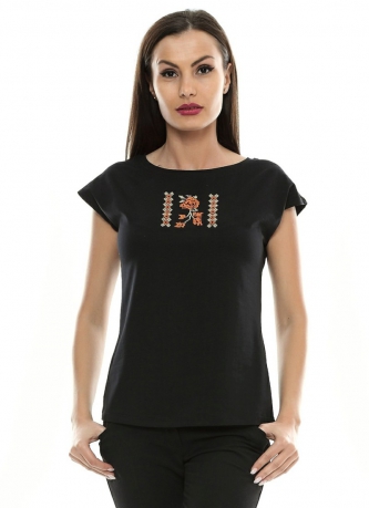 Tricou dama broderie traditionala B84