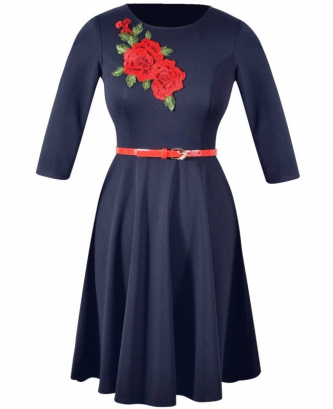 Rochie Aurora - bleumarine