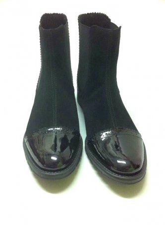 Ghete din piele Black Patent Dana