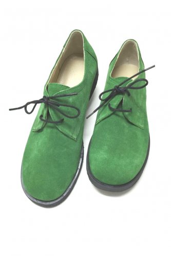 Pantofi din piele intoarsa Pax Verde