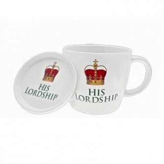 Cana portelan - His Lordship Mug & Coaster