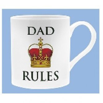 Cana portelan - Dad Rules Oxford Mug