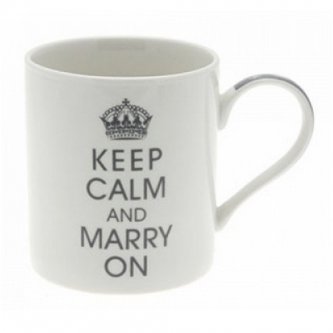 Cana portelan - Keep Calm & Marry On Mug