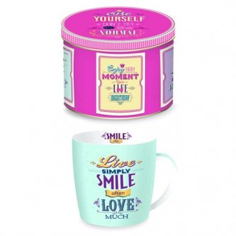 Cana portelan - Live Simply Smile Often Love Much Mug