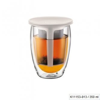 Pahar cu perete dublu - Tea For One White Bodum 350 ml