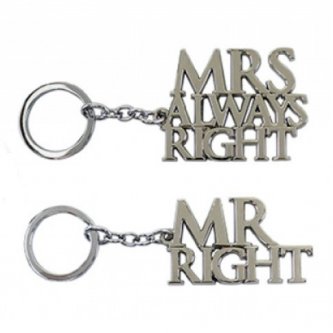 Breloc - Mr & Mrs Always Right Keyring