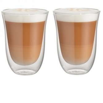 Set 2 pahare cu perete dublu - Jacky Double Wall Cappuccino Cups 190 ml