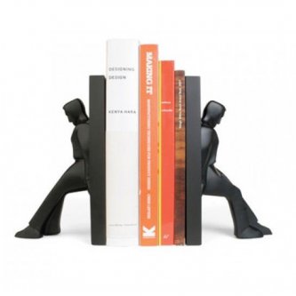 Suport raft carti - Pair Of Bookends Leaning Men
