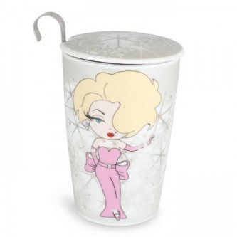 Cana cu infuzor si perete dublu in cutie cadou - Double Wall Idols Marylin (Teaeve)