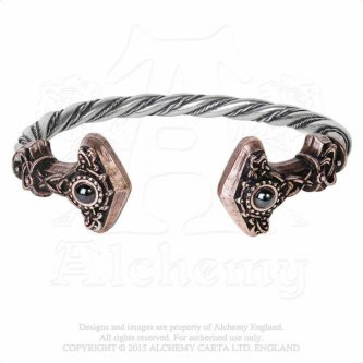Bratara vikinga Capete cu Ciocanul lui Thor