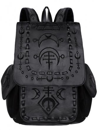 Rucsac gotic Runic Moon - negru