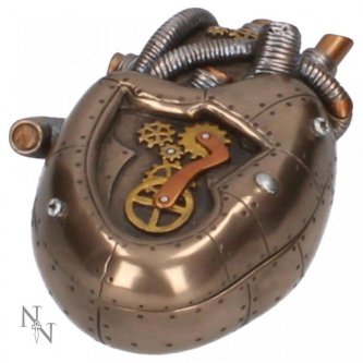 Cutie bijuterii steampunk Inima mecanica