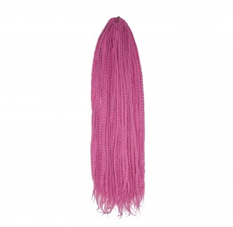 Extensii box braids culoarea roz