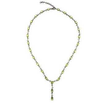 Colier din argint cu peridot