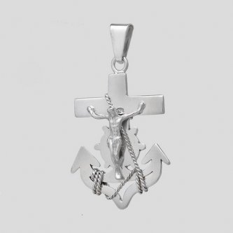Pandantiv din argint - Crucea Marinarilor