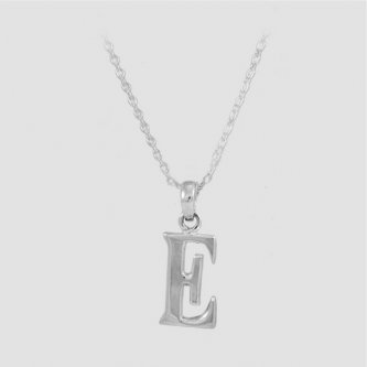 Pandantiv din argint - Initiala litera E